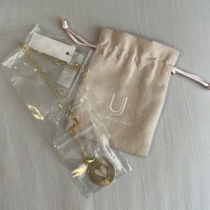 Uncommon James gold-plated pendant necklace pavé heart